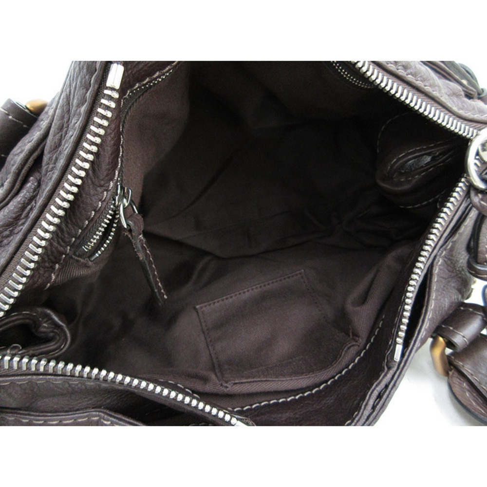 Chloe Paddington Shoulder Bag Tote Brown Leather - Picture 8 of 9